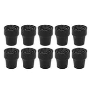 10 Pack Crutch Tips 19mm Walking Cane End Cap Foot Bottom Rubber Pads Feet Cover Thickened Heavy Duty Metal Inside Non-Slip Replacement For All Terrain Walker Stick Canes Crutches